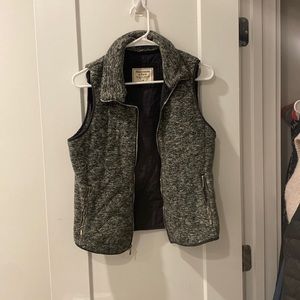 Fleece quilted vest